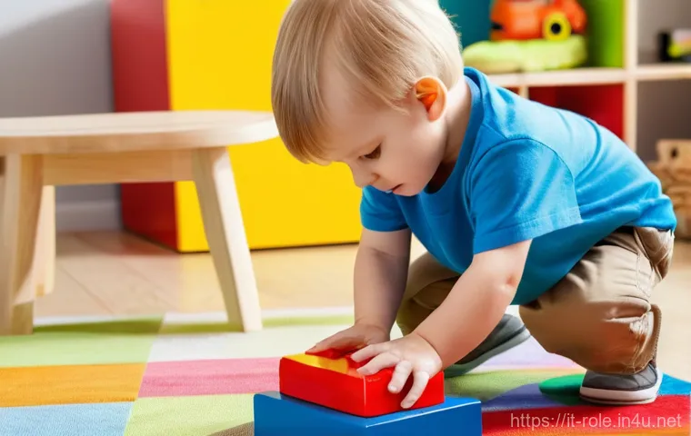 공구놀이 소리나는 공구 - **Prompt:** A curious and focused preschool boy, approximately 4 years old, with short, neat hair, w...
