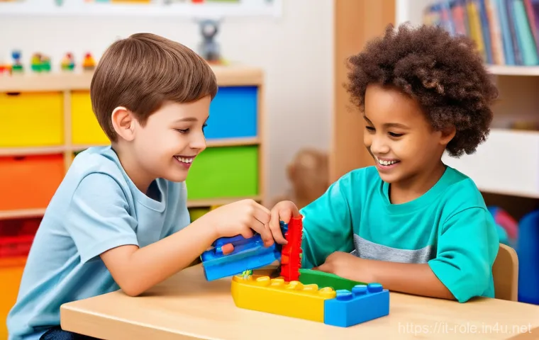 공구놀이 소리나는 공구 - **Prompt:** A curious and focused preschool boy, approximately 4 years old, with short, neat hair, w...