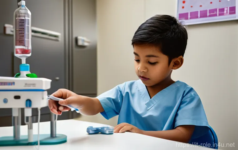 병원놀이 테마파크형 완구 - **Prompt 1: The Focused Little Doctor in a Realistic Clinic**
    "A candid, high-angle shot of a yo...