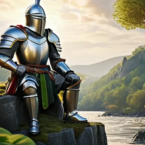 캐릭터 완구 스토리 만들기 - **Prompt 1: Epic Toy Knight's Quest**
    A highly detailed toy knight, fully clad in gleaming silve...